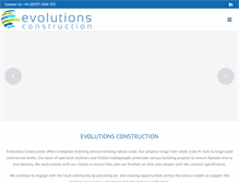 Tablet Screenshot of evolutionsconstruction.com